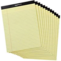 Amazon Basics - Bloc de notas legales (50 hojas de papel- 12 unidades)- diseño de Canary